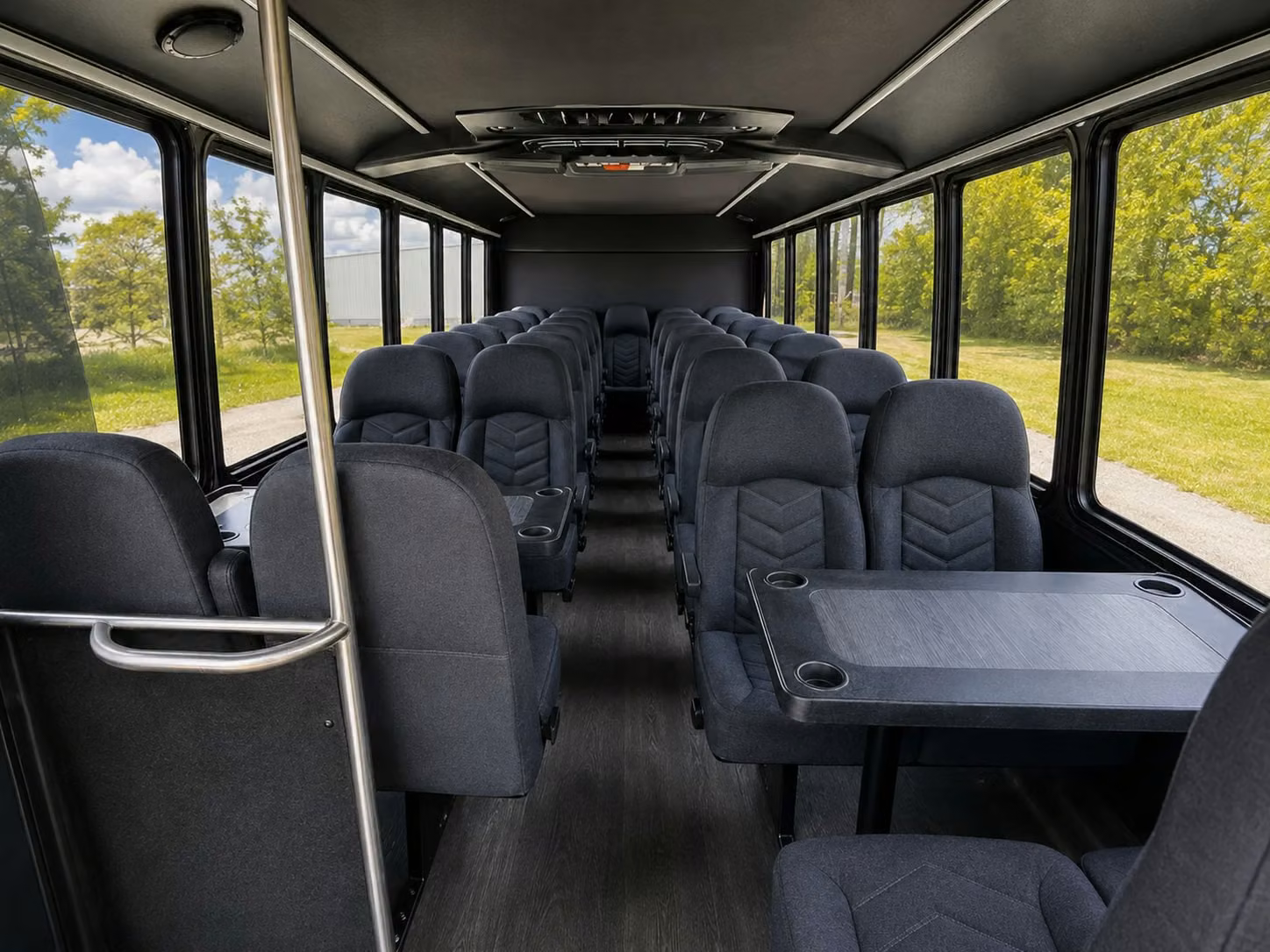 15 passenger minibus interior