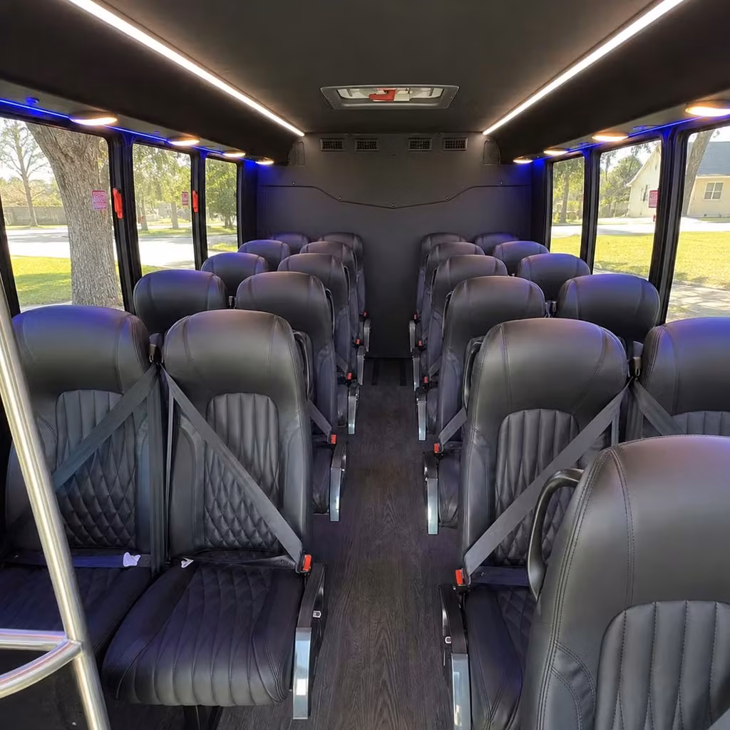 25 passenger minibus interior