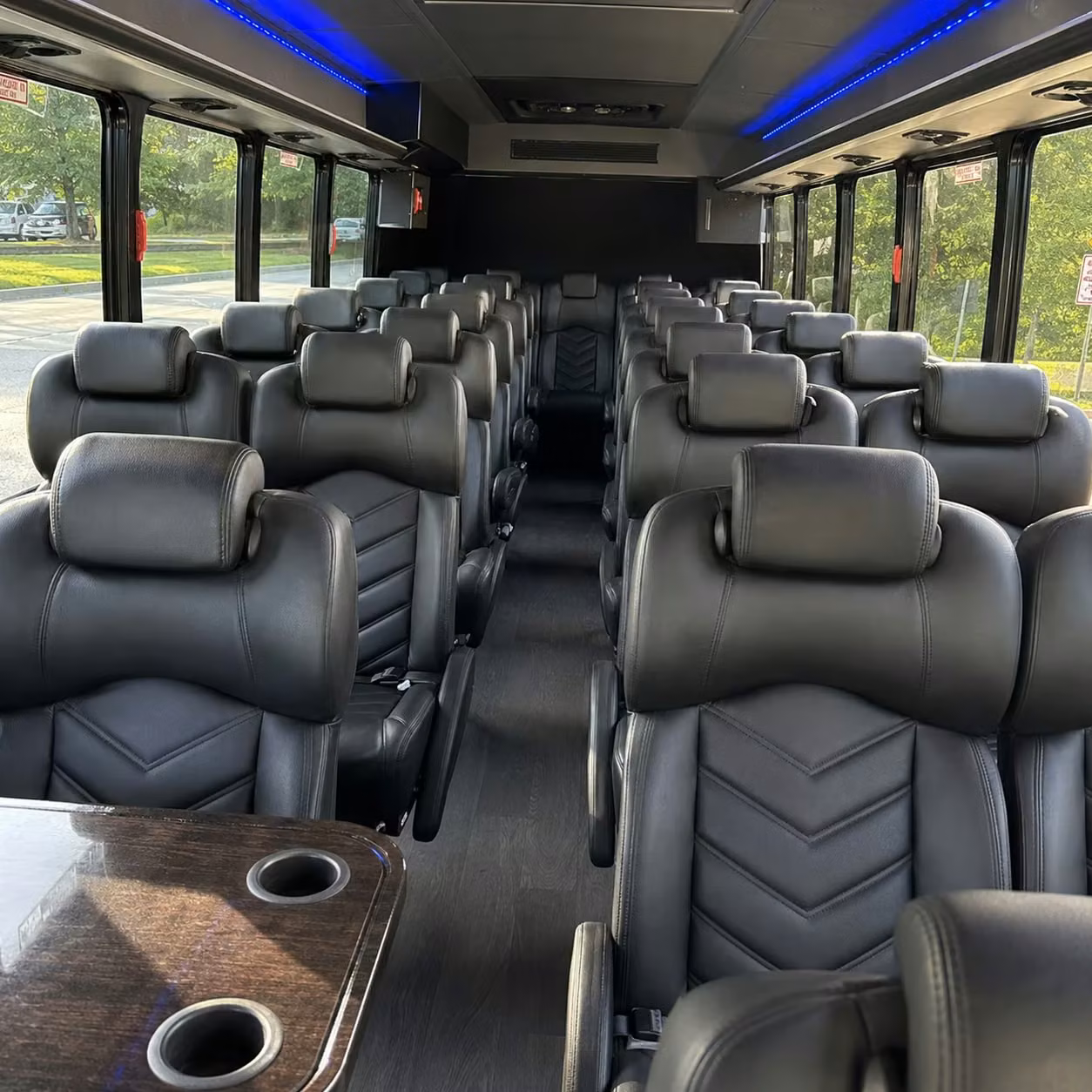 28 passenger minibus interior