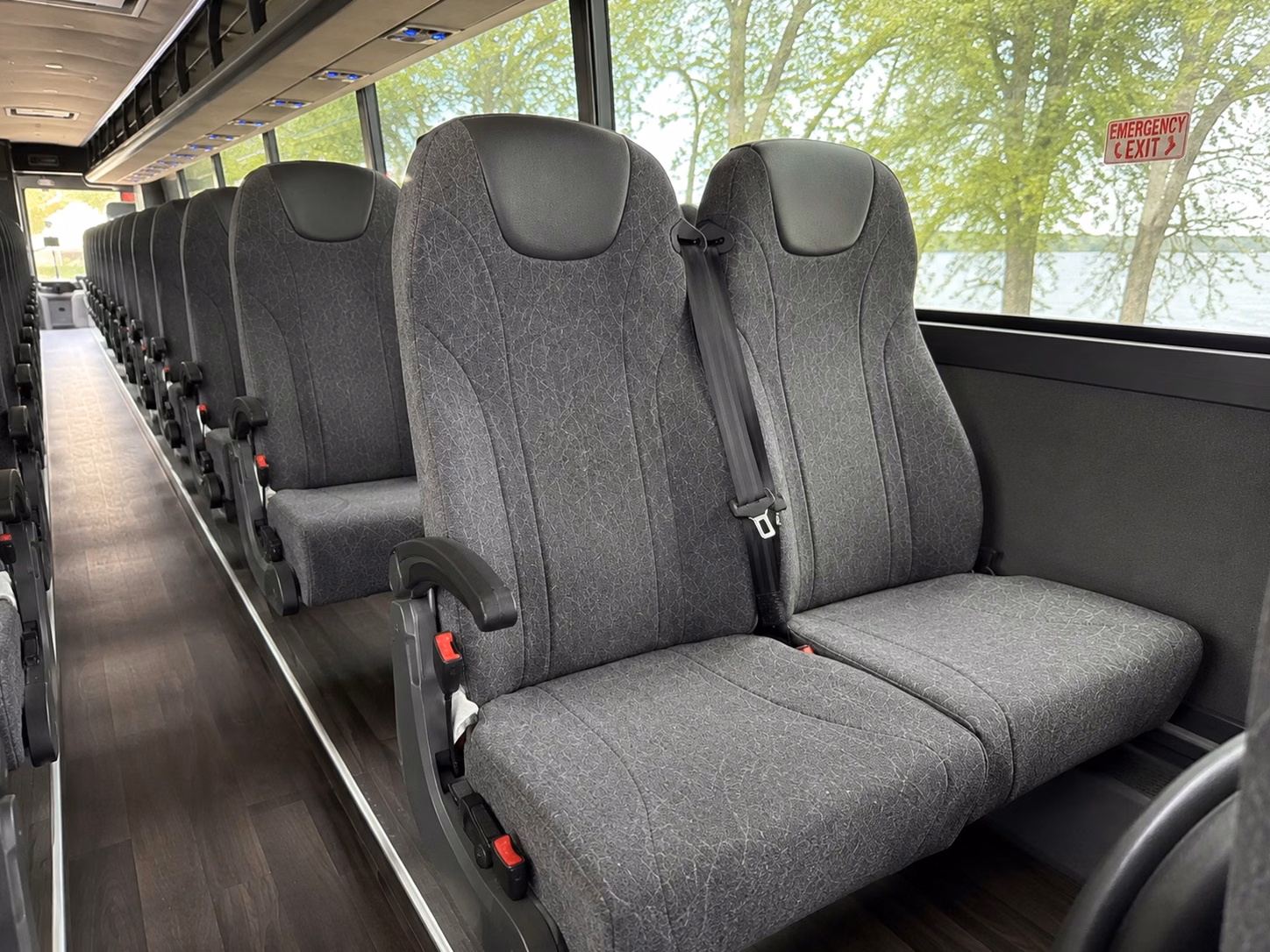pomona charter bus interior
