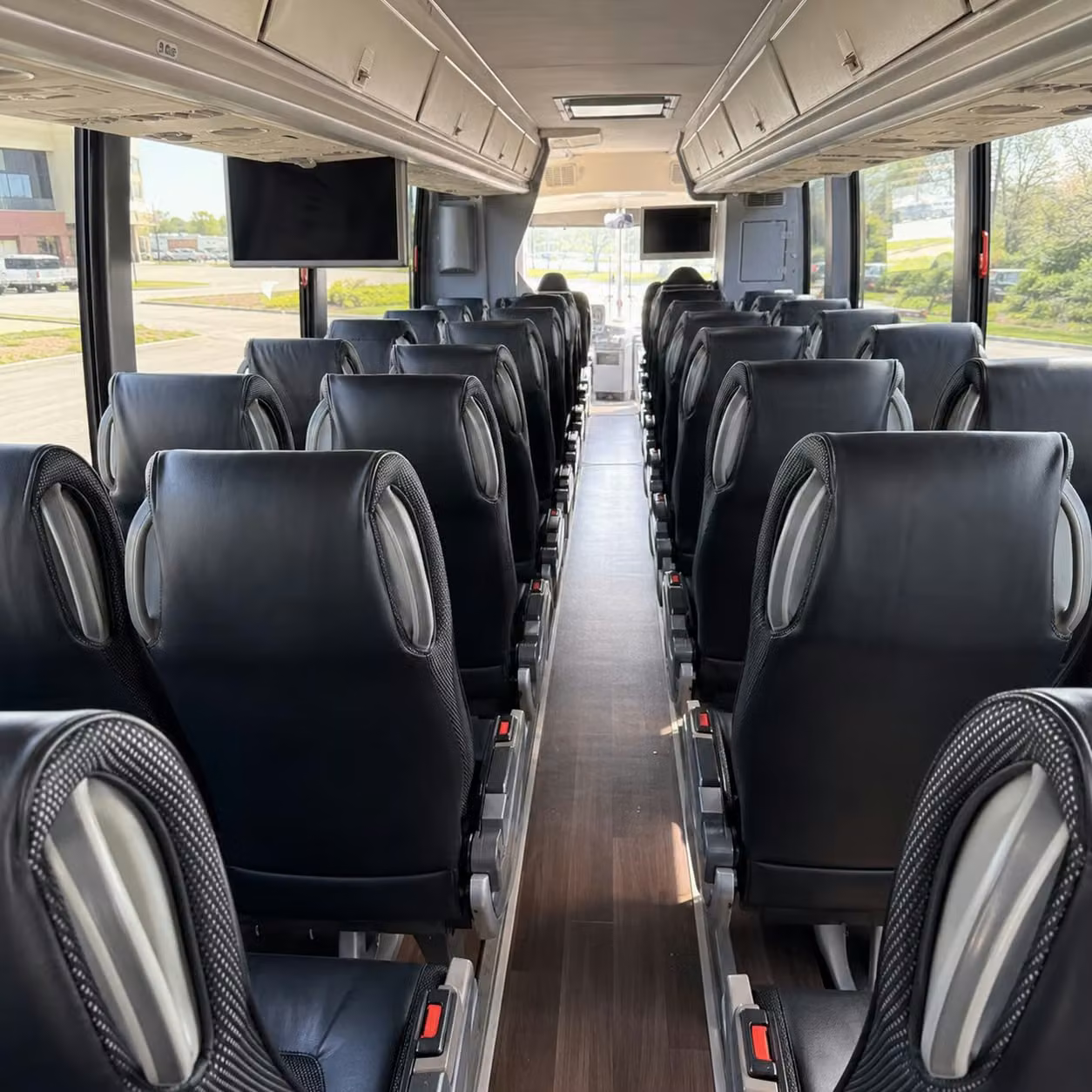 pomona charter bus rental interior