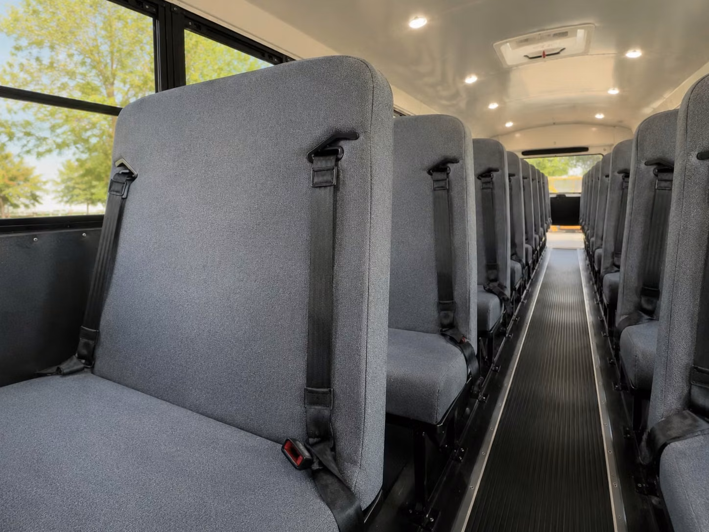 school bus interior